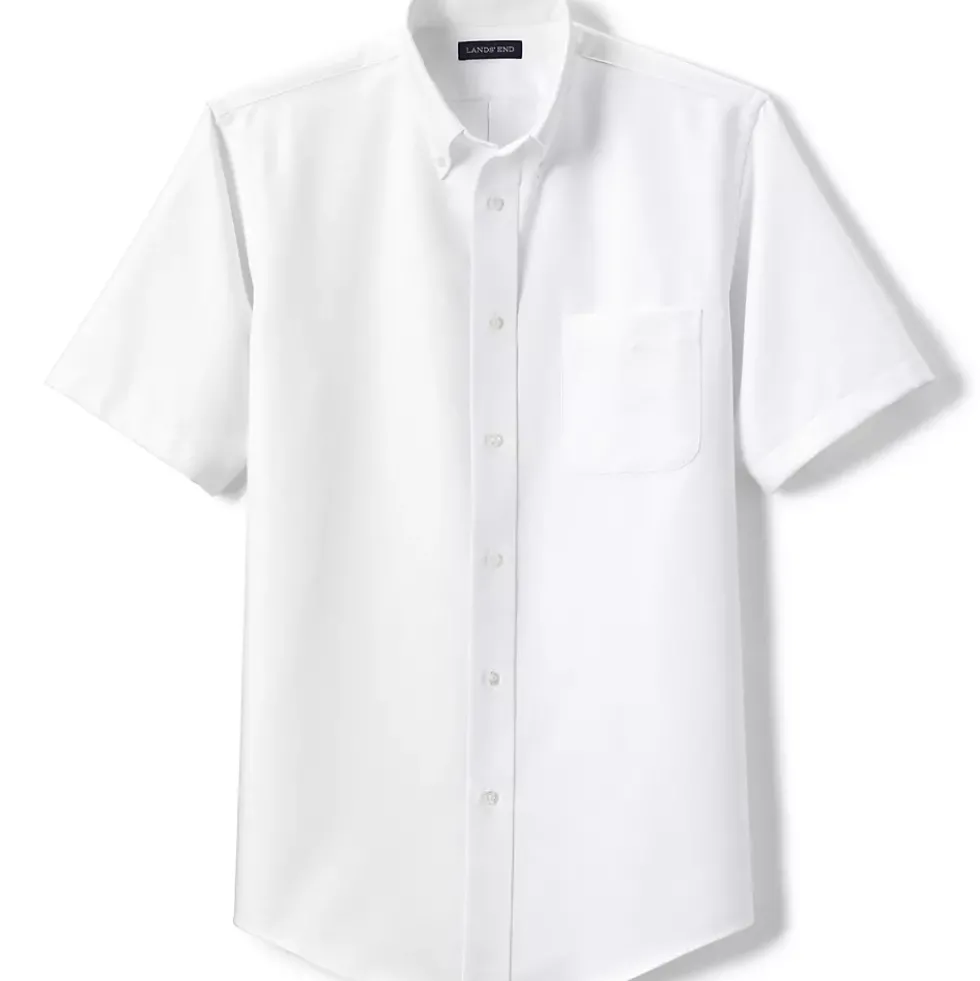 Men's Short Sleeve Oxford Dress Shirt