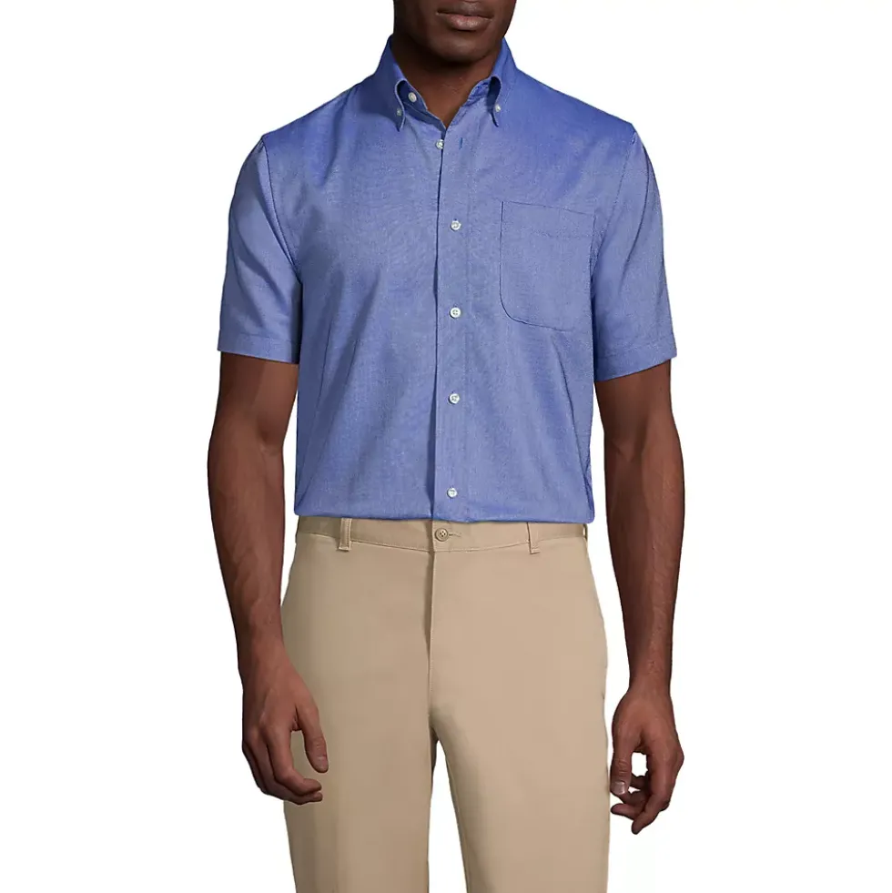 Men's Short Sleeve Oxford Dress Shirt
