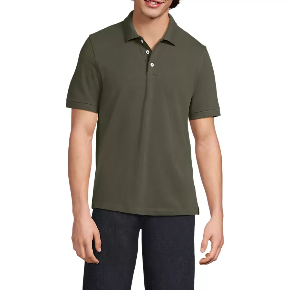 Men's Short Sleeve Performance Mesh Pique Polo