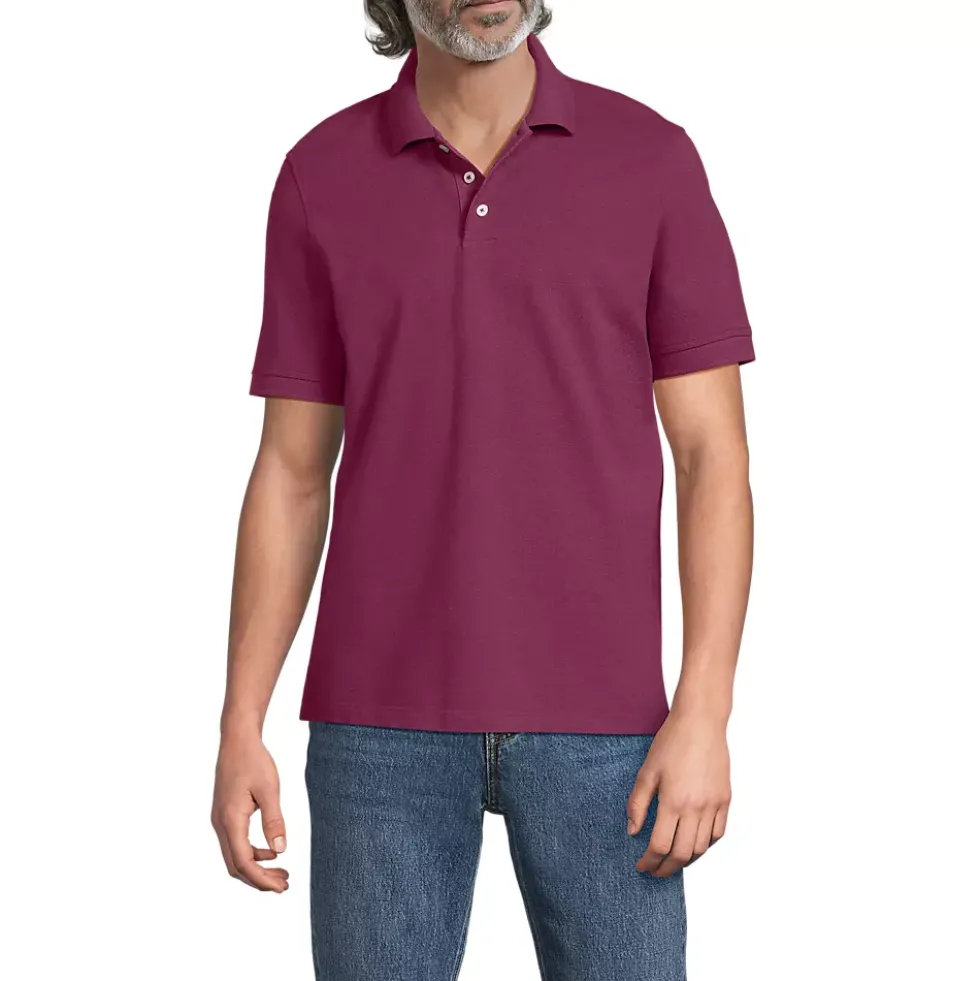 Men's Short Sleeve Performance Mesh Pique Polo