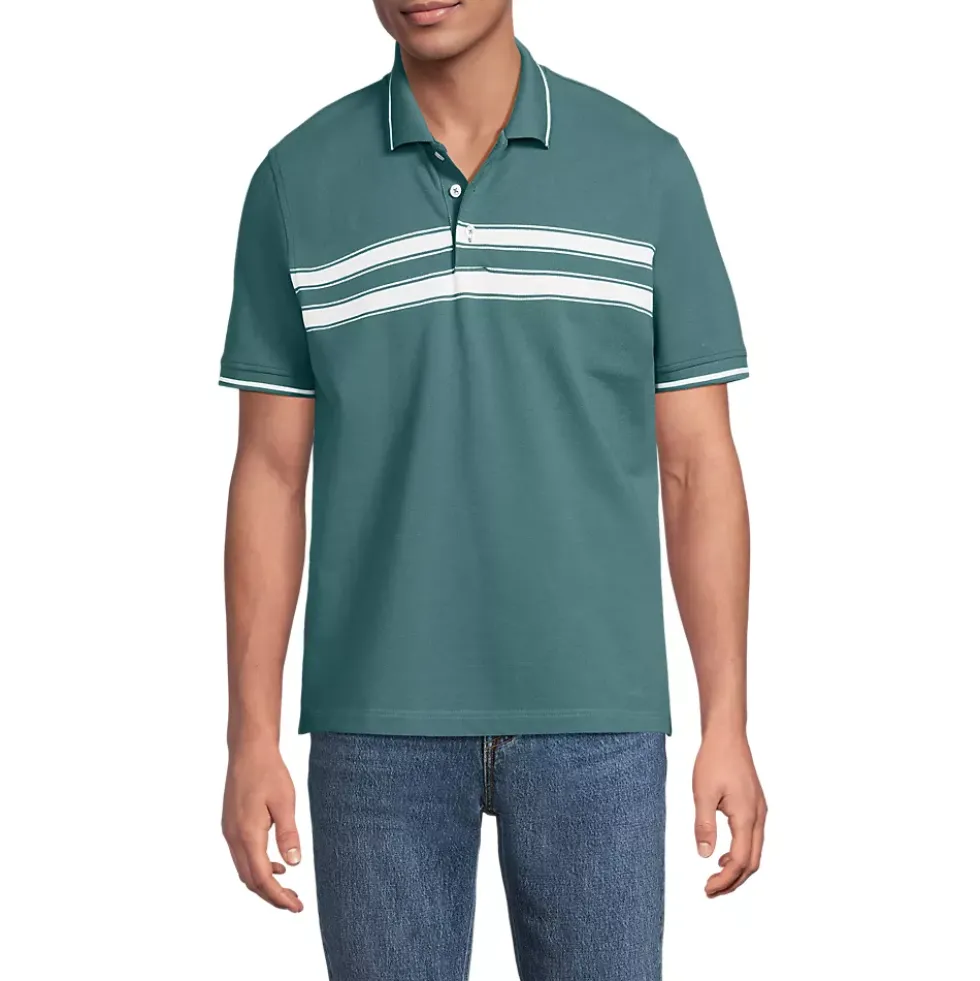 Men's Short Sleeve Performance Mesh Pique Polo