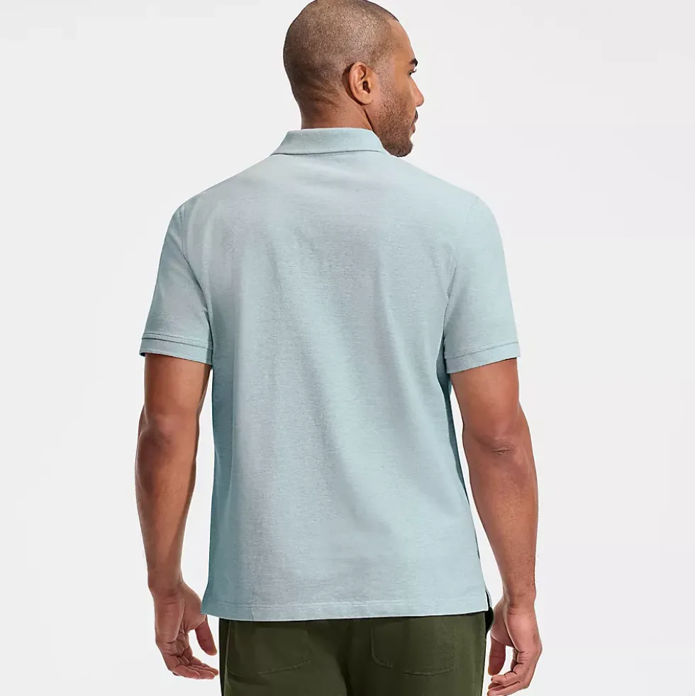 Men's Short Sleeve Performance Mesh Pique Polo