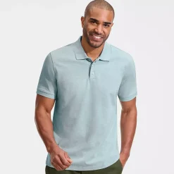 Men's Short Sleeve Performance Mesh Pique Polo