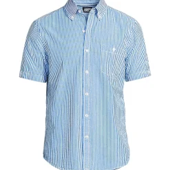 Men's Short Sleeve Seersucker Shirt