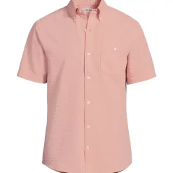 Men's Short Sleeve Seersucker Shirt