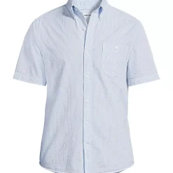 Men's Short Sleeve Seersucker Shirt