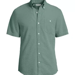 Men's Short Sleeve Seersucker Shirt
