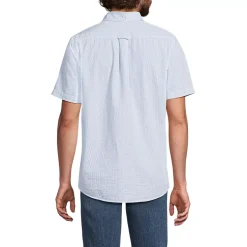 Men's Short Sleeve Seersucker Shirt