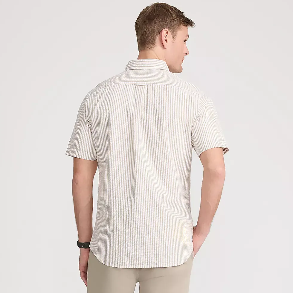 Men's Short Sleeve Seersucker Shirt
