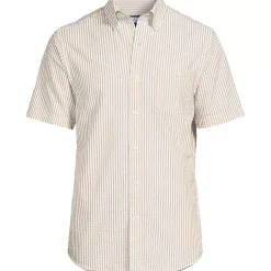 Men's Short Sleeve Seersucker Shirt