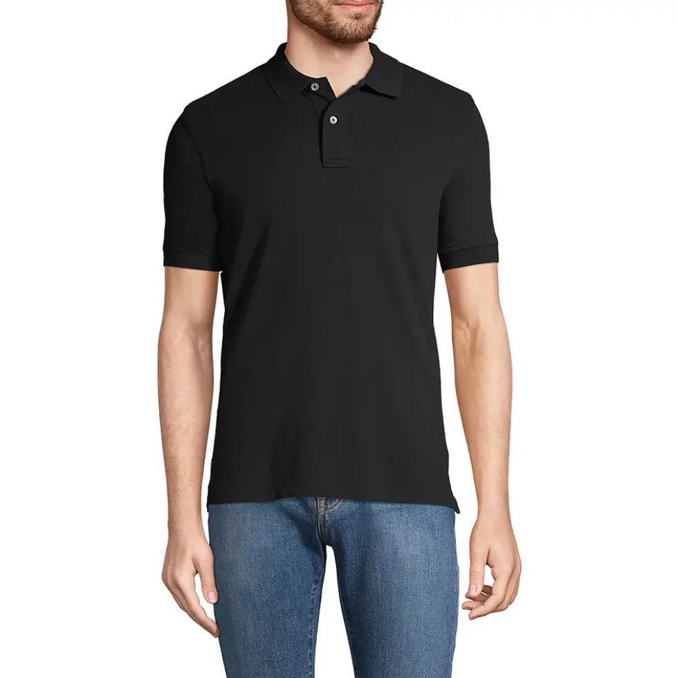 Men's Short Sleeve Tailored Banded Mesh Polo Shirt