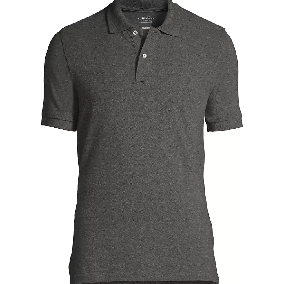 Men's Short Sleeve Tailored Banded Mesh Polo Shirt