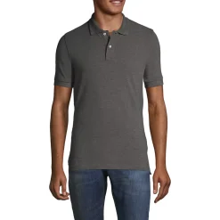 Men's Short Sleeve Tailored Banded Mesh Polo Shirt
