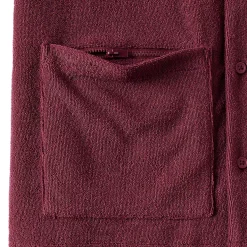 Men's Short Sleeve Textured Terry Camp Collar