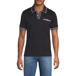 Men's Short Sleeve Tipped Welt Pocket Supima Polo