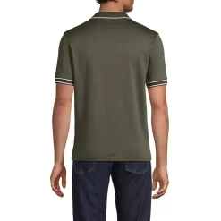 Men's Short Sleeve Tipped Welt Pocket Performance Supima Polo