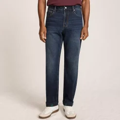 Men's Stretch Comfort Waist Classic Fit Flannel Lined Jean