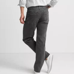 Men's Stretch Traditional Fit Jean Washed Black
