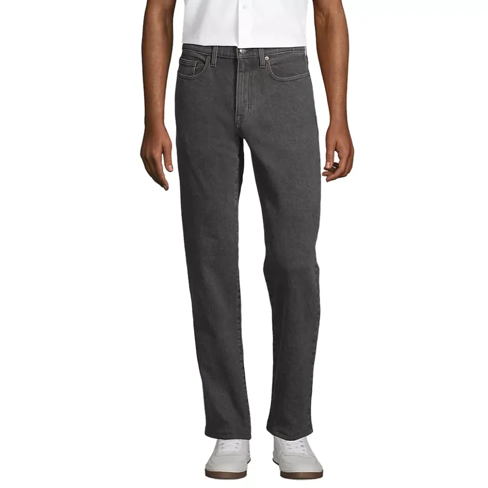 Men's Stretch Traditional Fit Jean Washed Black