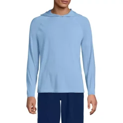 Men's SunShade UPF 50 Cooling Long Sleeve Hooded Swim Tee Rash Guard