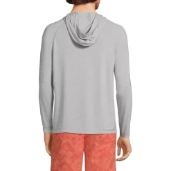Men's SunShade UPF 50 Cooling Long Sleeve Hooded Swim Tee Rash Guard