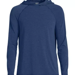 Men's SunShade UPF 50 Cooling Long Sleeve Hooded Swim Tee Rash Guard
