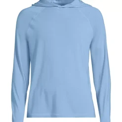 Men's SunShade UPF 50 Cooling Long Sleeve Hooded Swim Tee Rash Guard