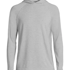 Men's SunShade UPF 50 Cooling Long Sleeve Hooded Swim Tee Rash Guard