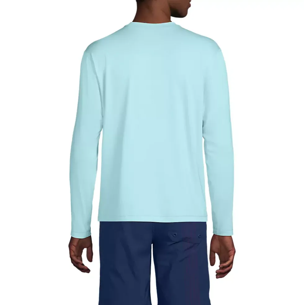 Men's SunShade UPF 50 Long Sleeve Swim Tee Rash Guard