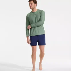 Men's SunShade UPF 50 Long Sleeve Swim Tee Rash Guard