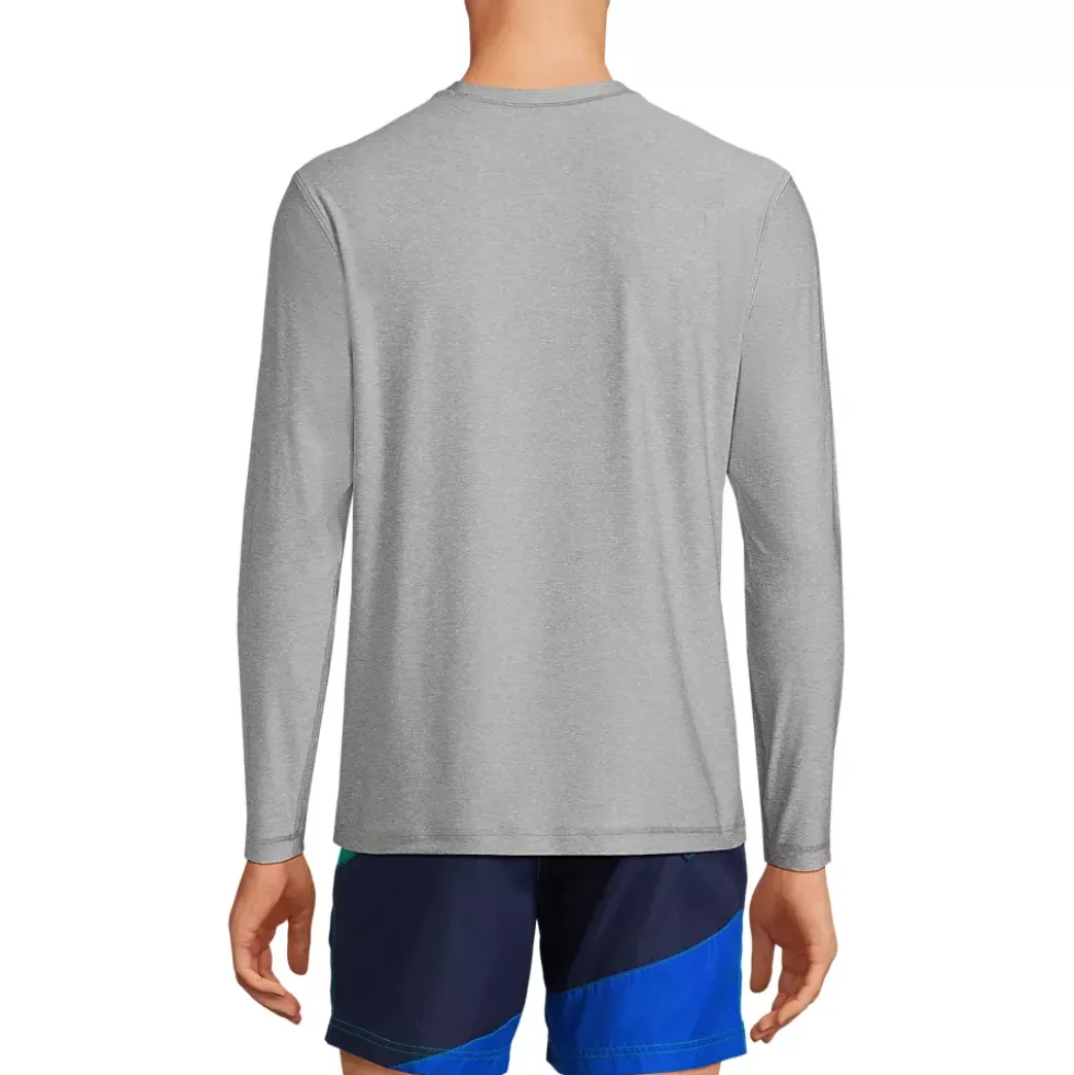 Men's SunShade UPF 50 Long Sleeve Swim Tee Rash Guard