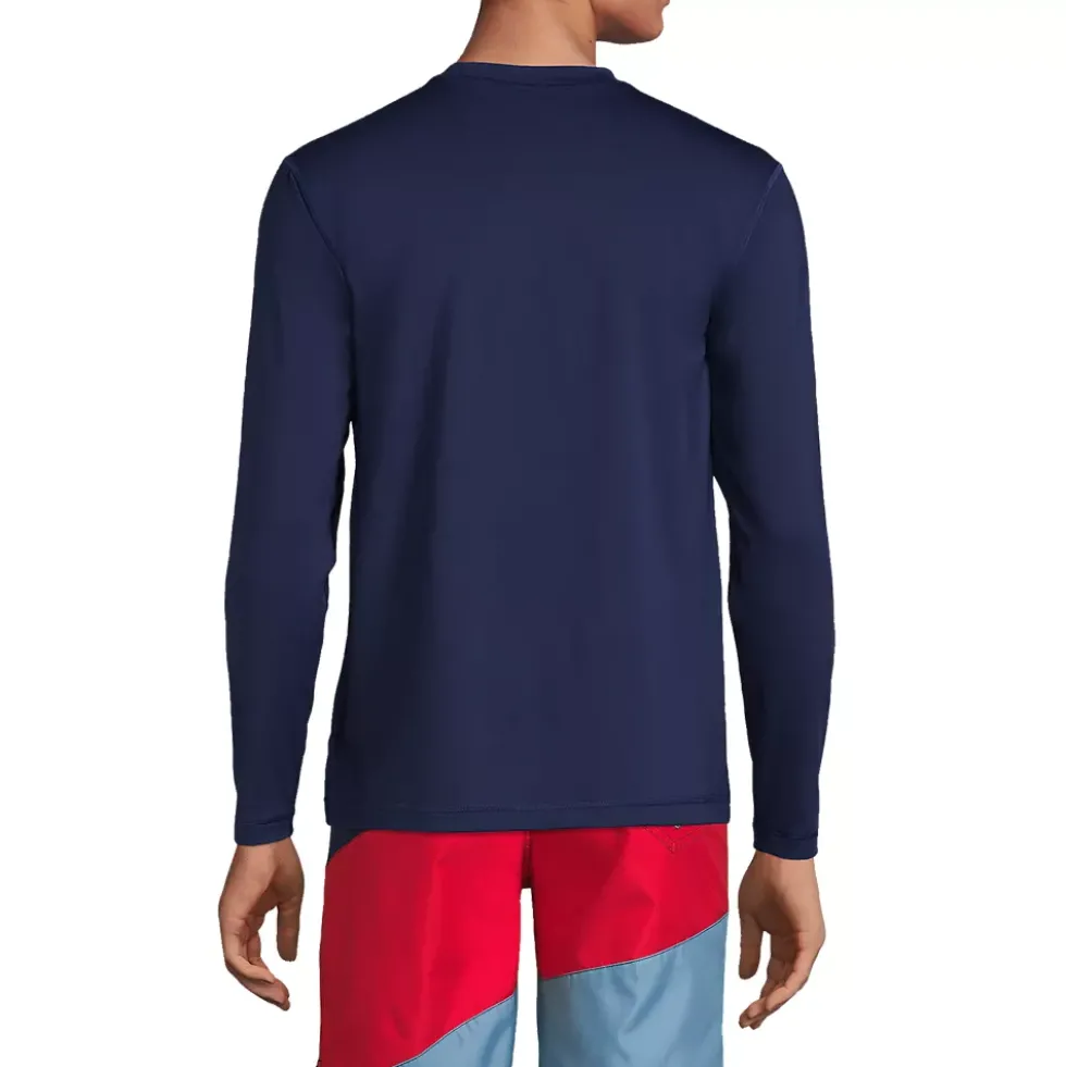 Men's SunShade UPF 50 Long Sleeve Swim Tee Rash Guard