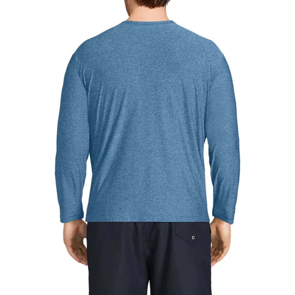 Men's SunShade UPF 50 Long Sleeve Swim Tee Rash Guard