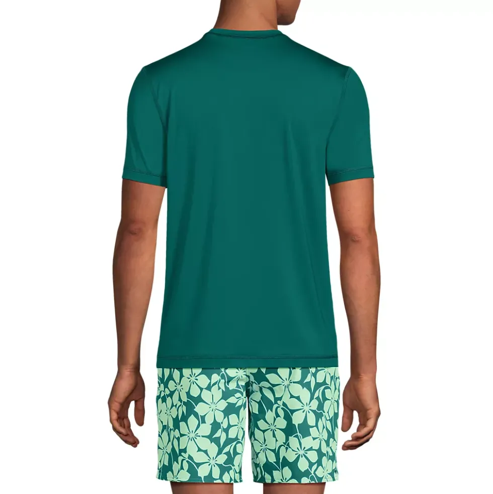 Men's SunShade UPF 50 Short Sleeve Swim Tee Rash Guard