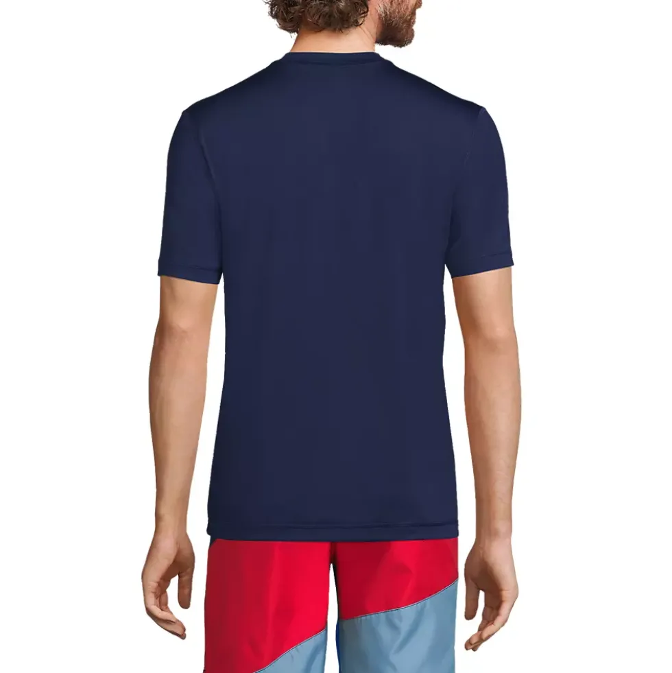 Men's SunShade UPF 50 Short Sleeve Swim Tee Rash Guard