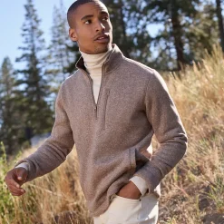 Men's Sweater Fleece Quarter Zip Pullover