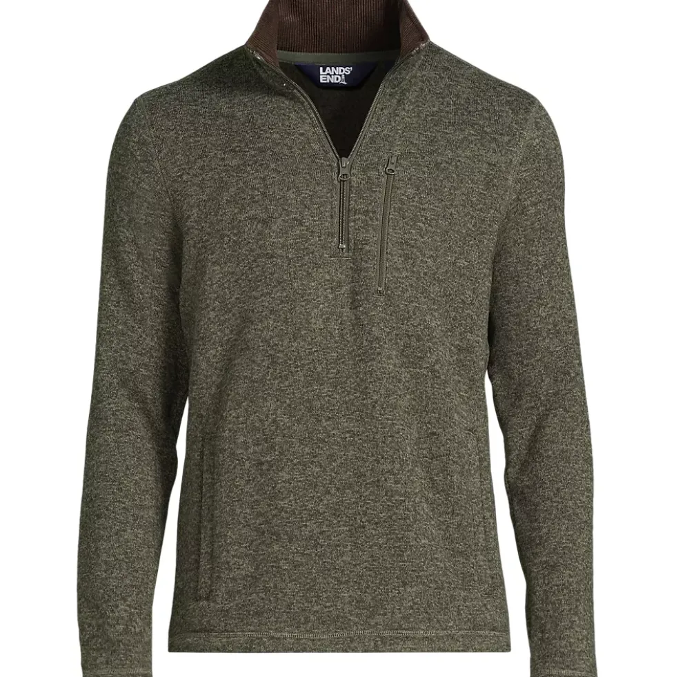 Men's Sweater Fleece Quarter Zip Pullover