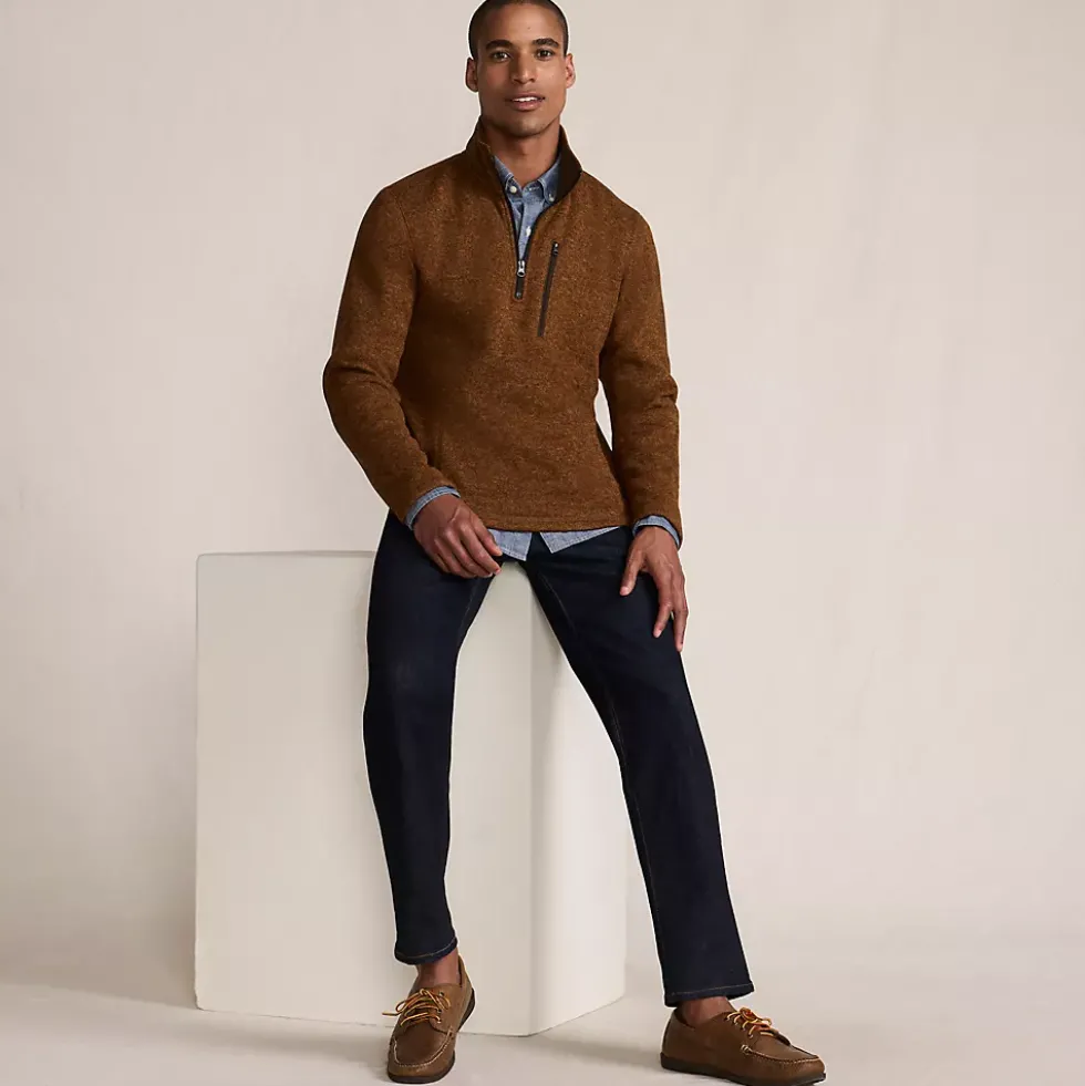 Men's Sweater Fleece Quarter Zip Pullover