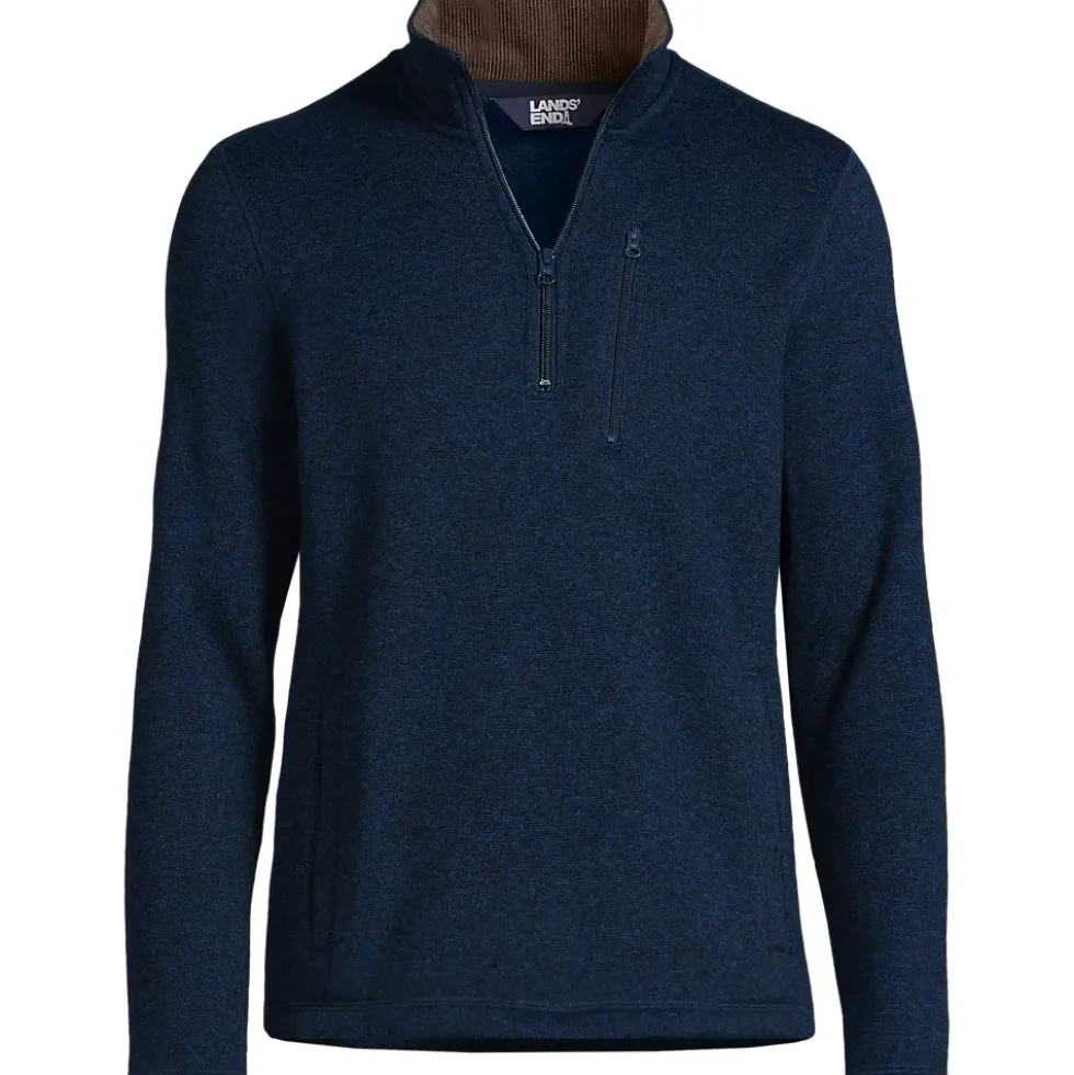 Men's Sweater Fleece Quarter Zip Pullover