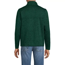 Men's Sweater Fleece Snap Neck Pullover Jacket