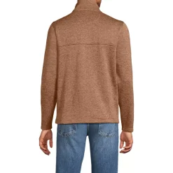 Men's Sweater Fleece Snap Neck Pullover Jacket