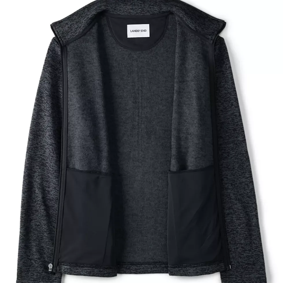 Men's Sweater Fleece Zip Front Jacket
