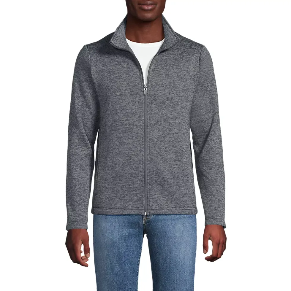 Men's Sweater Fleece Zip Front Jacket