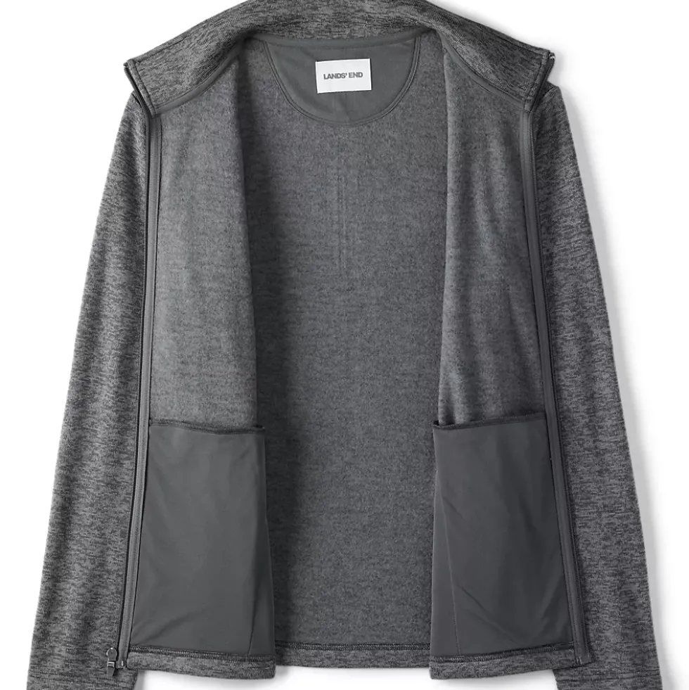 Men's Sweater Fleece Zip Front Jacket