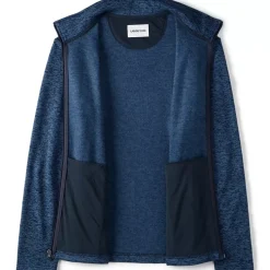 Men's Sweater Fleece Zip Front Jacket