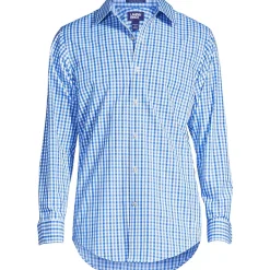 Men's Tailored Fit Straight Collar Patterned Broadcloth Shirt