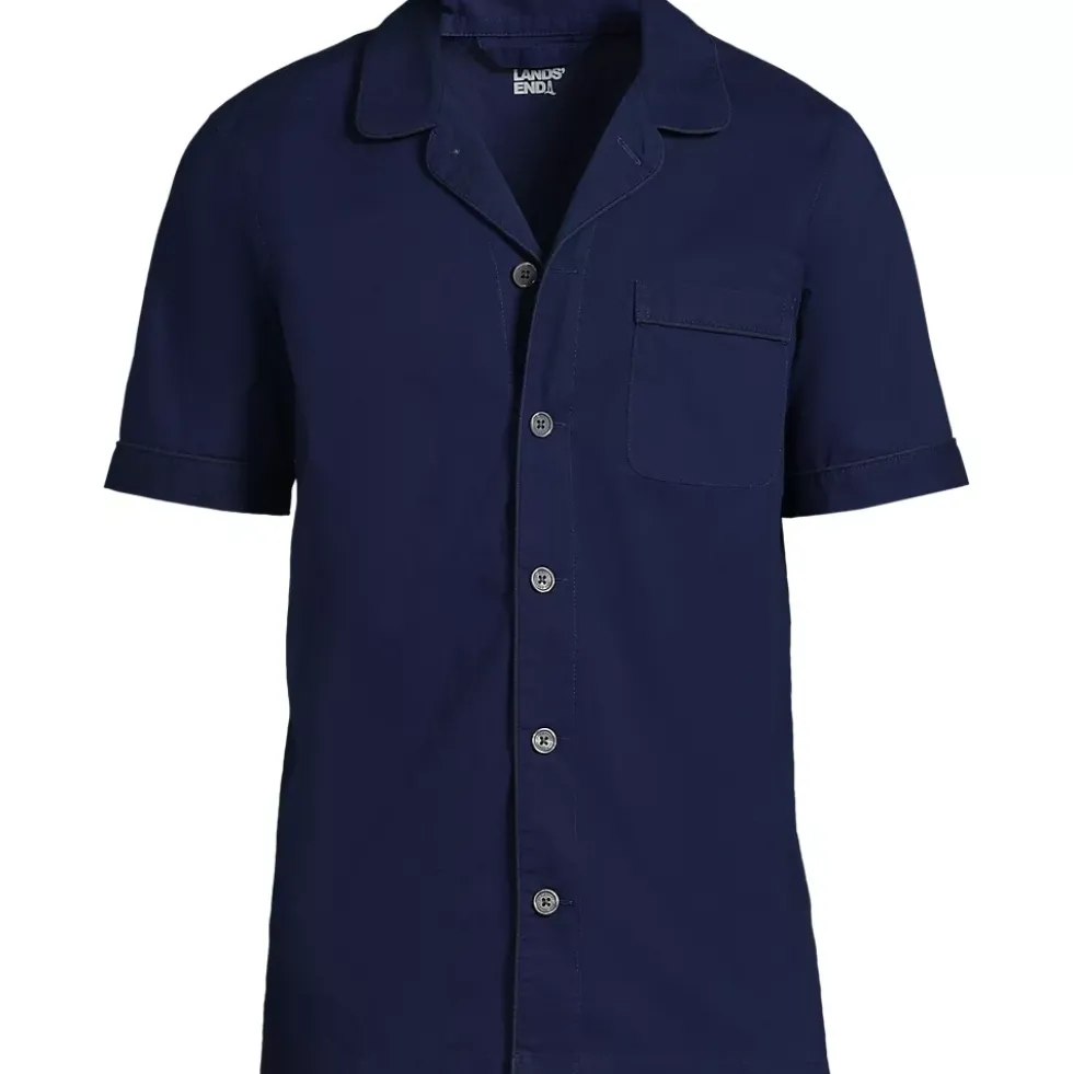 Men's Tall Short Sleeve Essential Pajama Shirt