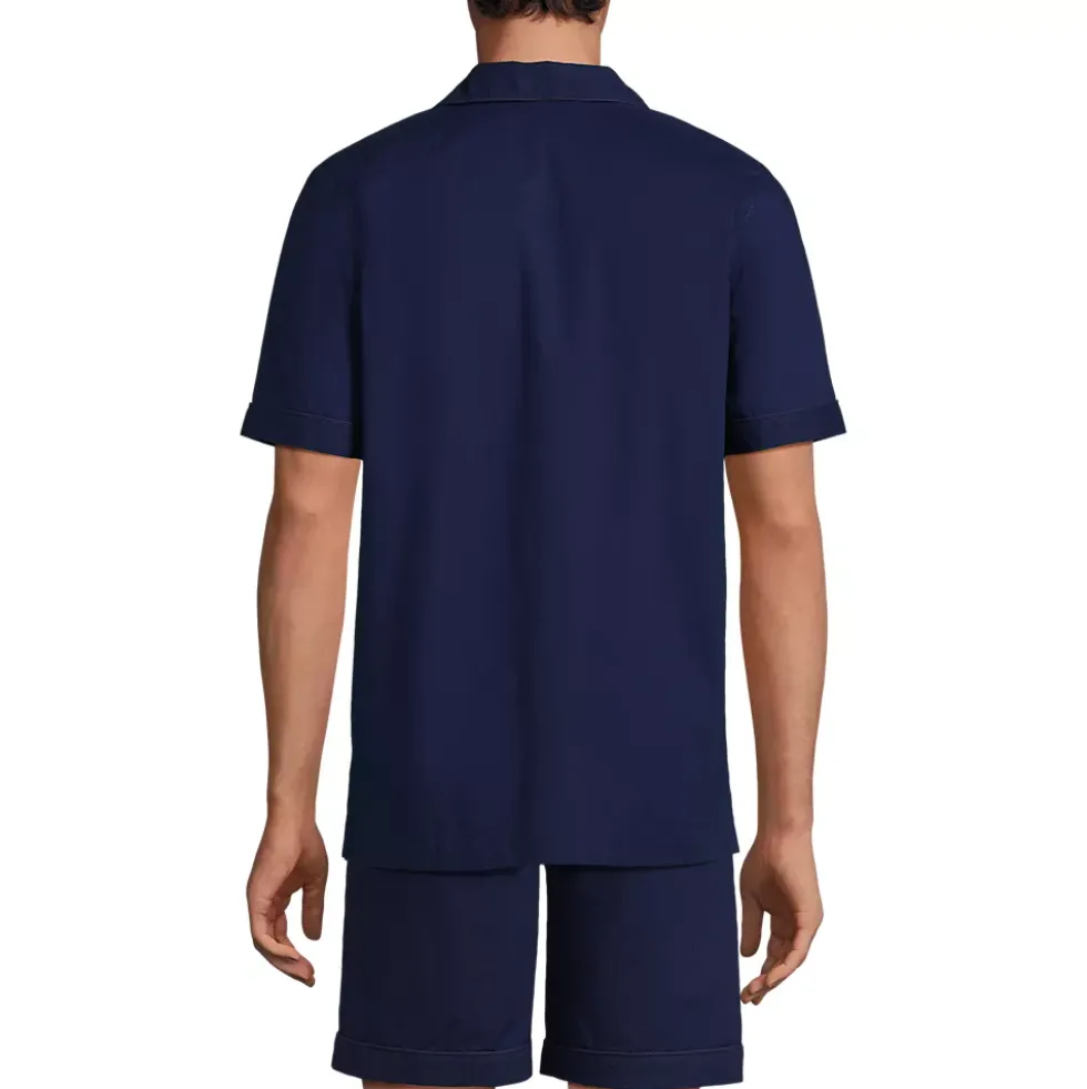 Men's Tall Short Sleeve Essential Pajama Shirt