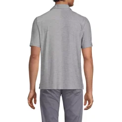 Men's Tall Short Sleeve Flex Performance Pieced Yoke Polo