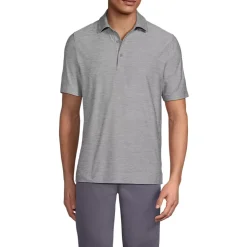 Men's Tall Short Sleeve Flex Performance Pieced Yoke Polo
